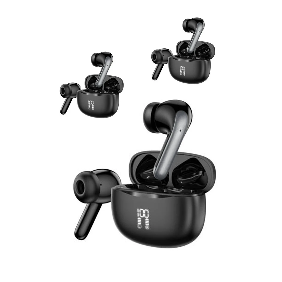 Earldom TWS36 Aktif Gürültü Engelleyici Özellikli Bluetooth 5.3 Kablosuz Airpods Kulaklık - Siyah