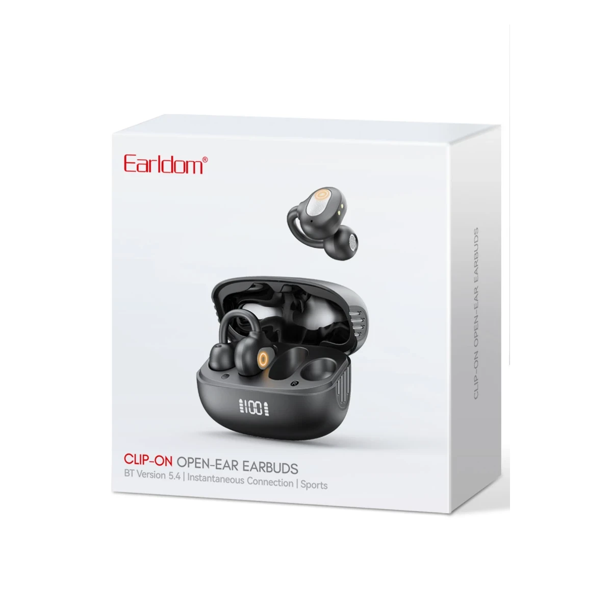 Earldom TWS45 BT 5.4 Dijital Şarj Göstergeli Kablosuz TWS Airpods Kulaklık - Siyah
