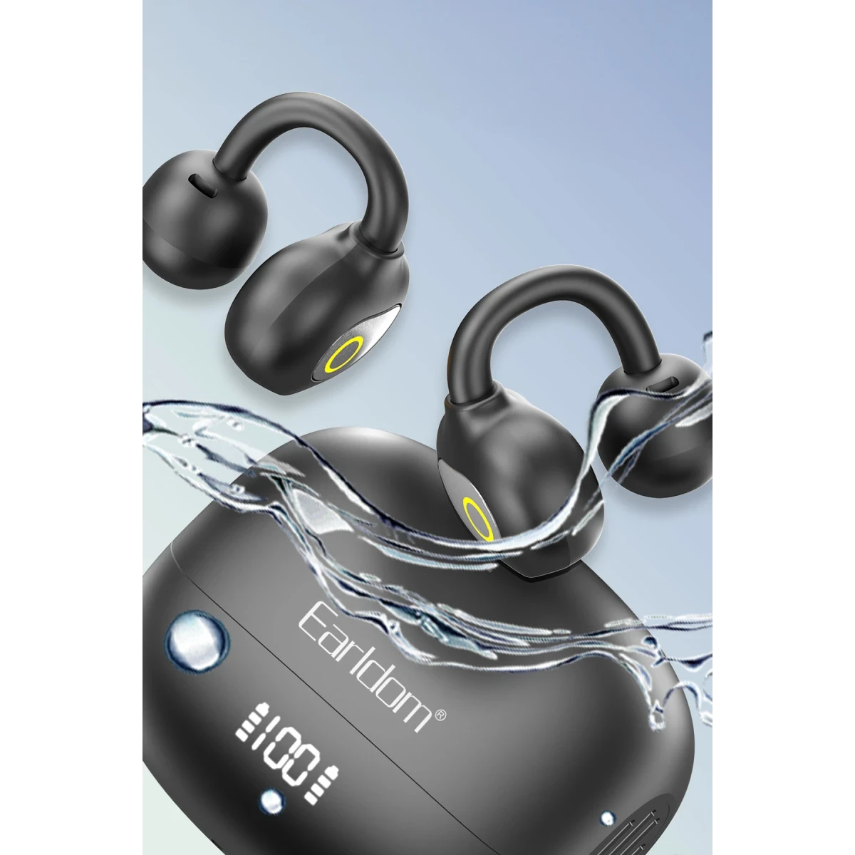 Earldom TWS45 BT 5.4 Dijital Şarj Göstergeli Kablosuz TWS Airpods Kulaklık - Siyah