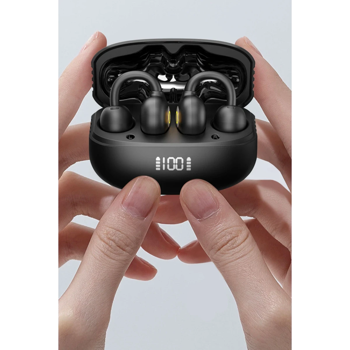 Earldom TWS45 BT 5.4 Dijital Şarj Göstergeli Kablosuz TWS Airpods Kulaklık - Siyah