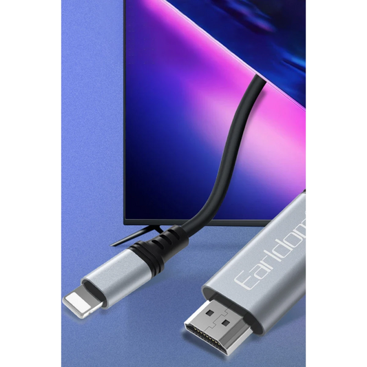 Earldom W35 2K 2M Tak Çalıştır Lightning to HDMI Dönüştürücü - Siyah