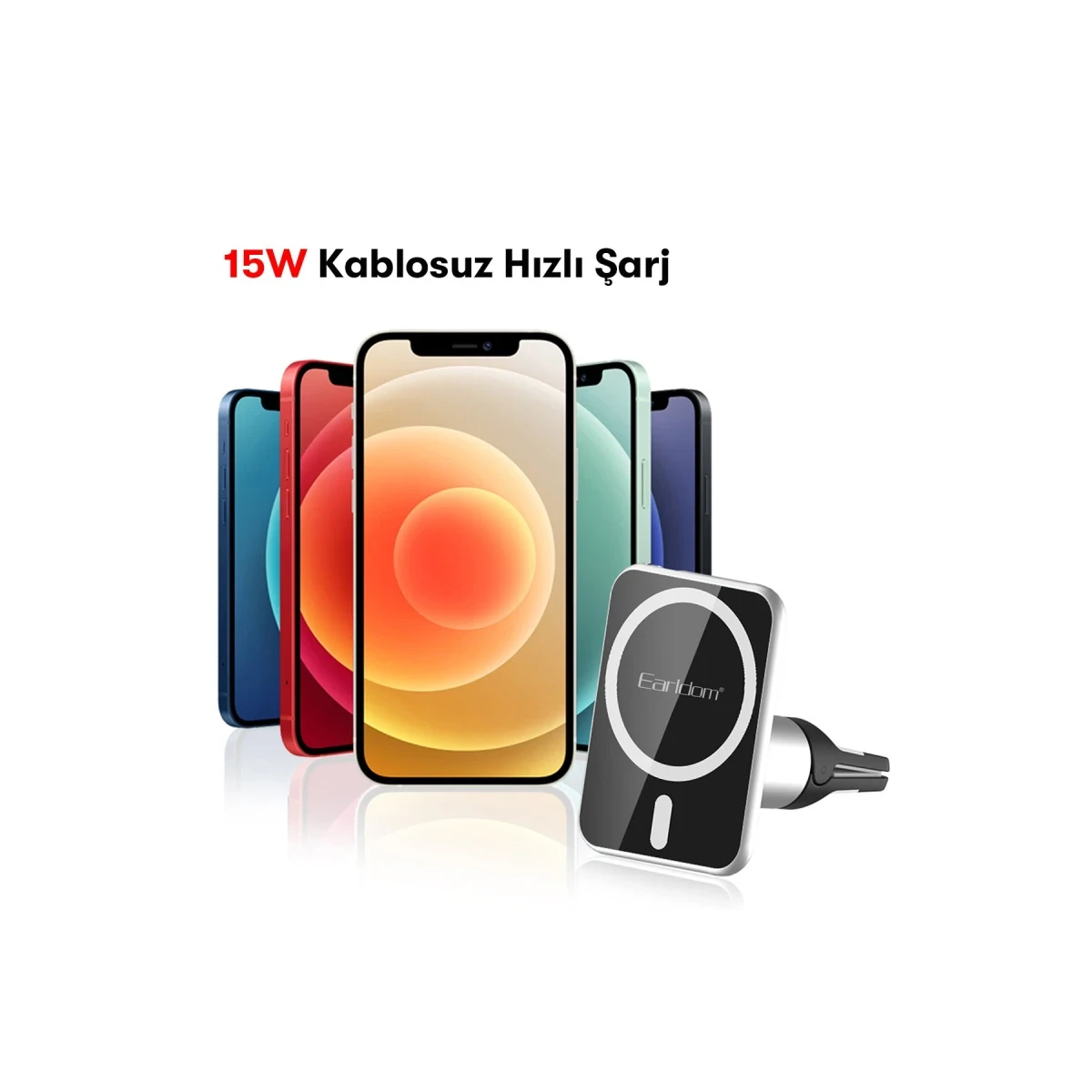 Earldom WC14 Magsafe Araç Tutucu - Siyah