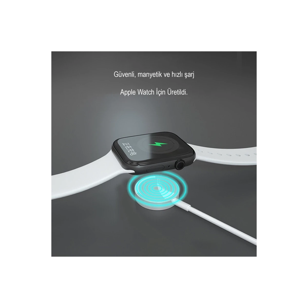 Earldom WC21 Apple Watch Kablosuz Şarj Cihazı - Beyaz