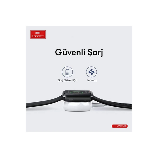 Earldom WC23 Kablosuz Manyetik Akıllı Saat Şarjı Galaxy Watch 3/4/Active 1/Active 2
