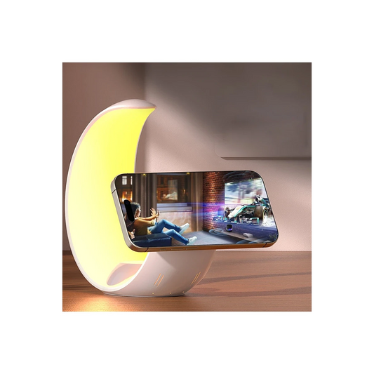 Earldom WC55 4in1 15W Telefon Saat ve Airpods İçin RGB Kablosuz Şarj Standı - Beyaz