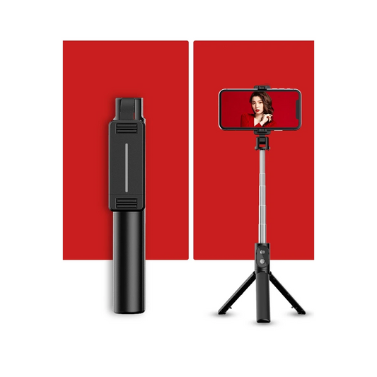 Earldom ZP23 Ayarlanabilir Açılı BT 4.0 Kontrollü Tripodlu Selfie Çubuğu - Siyah