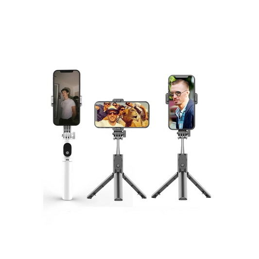 Earldom ZP25 Ayarlanabilir Açılı BT 4.0 Tripodlu Mini Selfie Çubuğu - Siyah