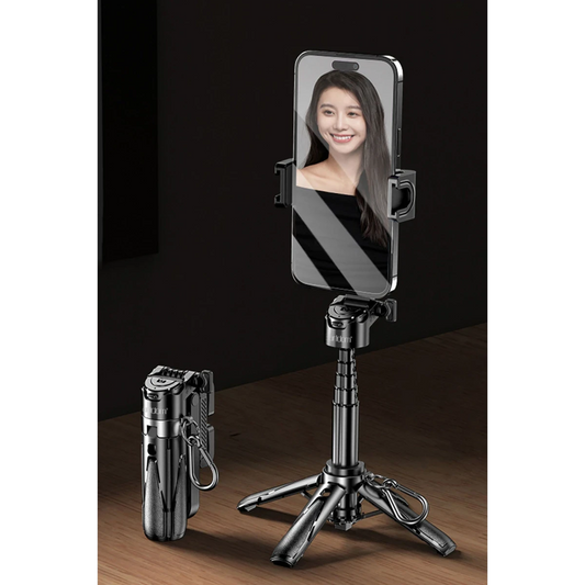 Earldom ZP33 360 Derece Ayarlanabilir Açılı BT Tripodlu Selfie Çubuğu - Siyah